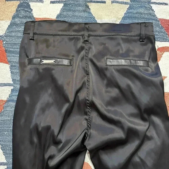 Mainère De Voir Black Ruched Satin Trousers with Ties - Picture 10 of 14